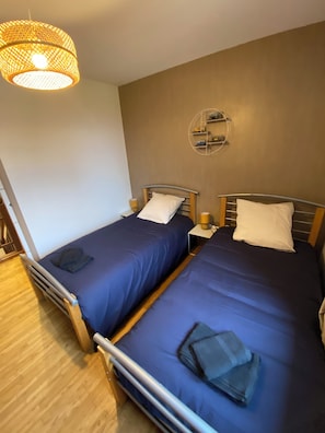 2 bedrooms, iron/ironing board, travel crib, free WiFi