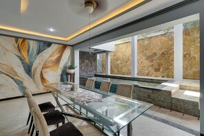 Villa, Patio, Pool View | Dining room