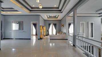 Villa, Patio, Pool View | Living area | 43-inch Smart TV with digital channels, Netflix, streaming services