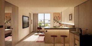 Literie de qualité supérieure, couette en duvet d'oie, minibar, bureau