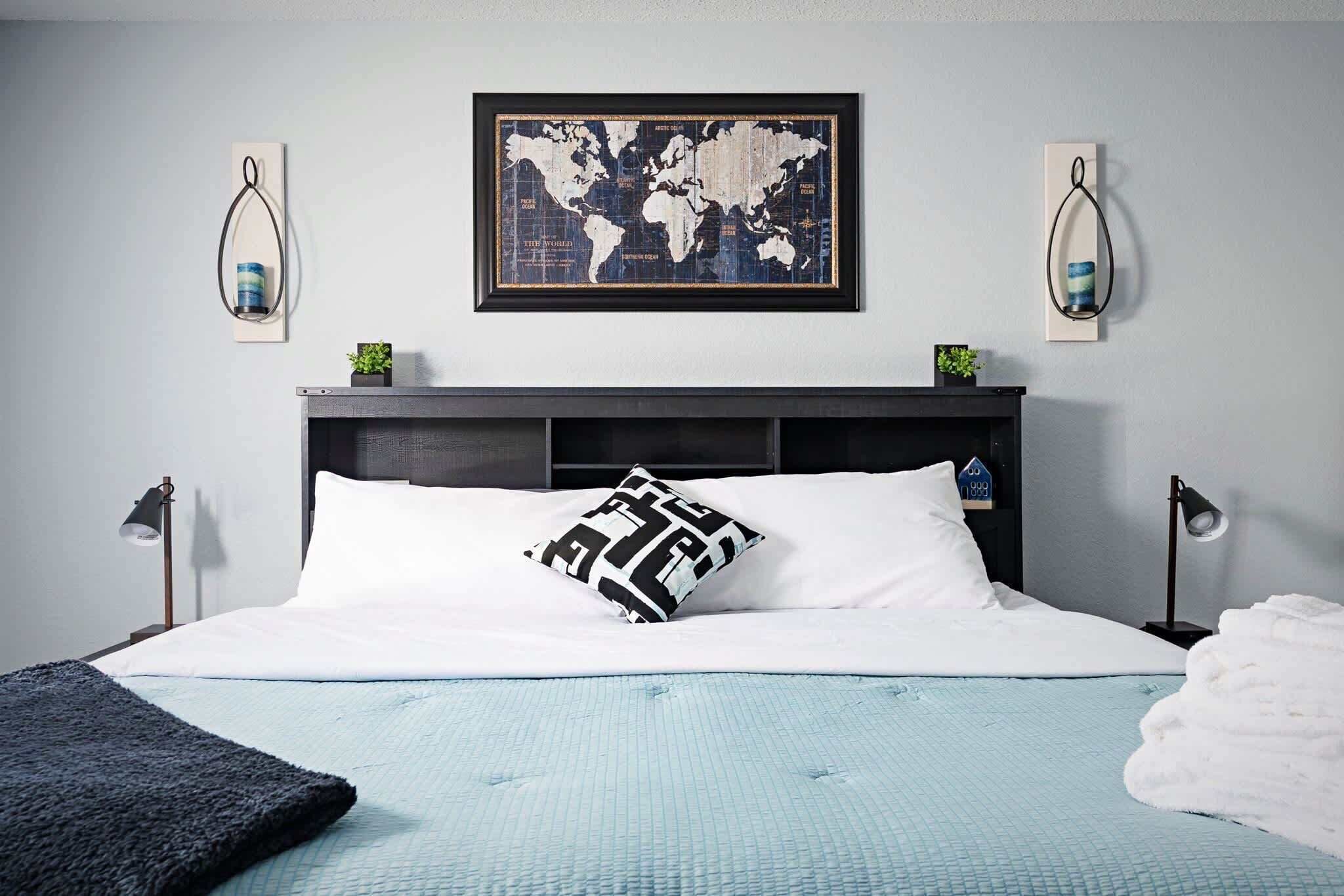 3 habitaciones, escritorio, tabla de planchar con plancha y wifi 