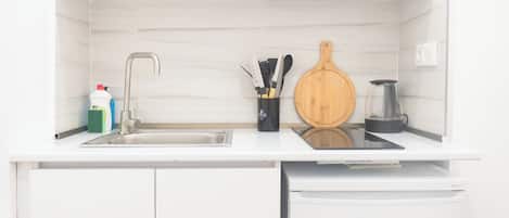 Suite estudio Deluxe | Cocina privada | Hervidor eléctrico