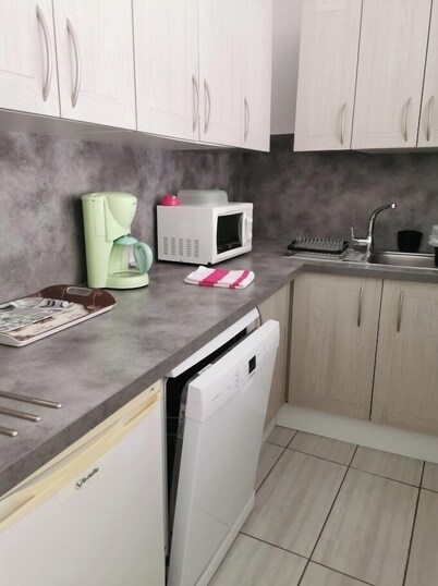 Apartment with parking 5 minutes from the Zenith. Pets allowed.