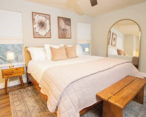 4 bedrooms, iron/ironing board, travel cot, WiFi