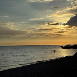 On the beach