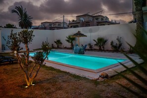 Outdoor pool, a heated pool - Luxury villa with private pool.  (Sangho)