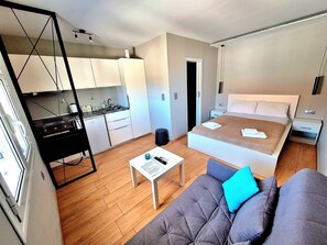 1 soverom, strykejern/-brett, wi-fi (inkludert) og sengetøy