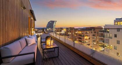 3-bedroom penthouse in delightful Oslo, large private terracce , amazing view