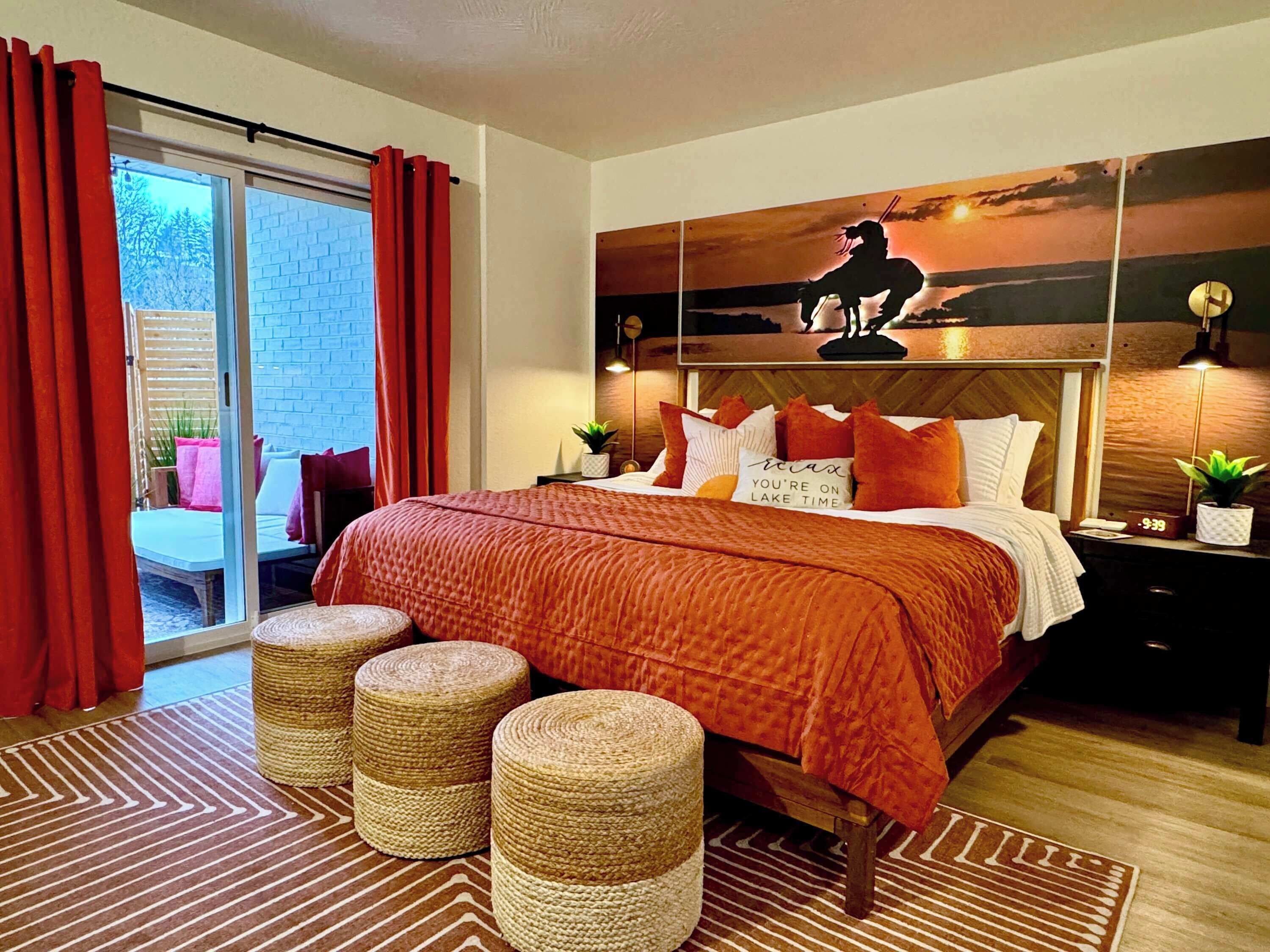 1 bedroom, iron/ironing board, travel crib, WiFi