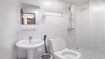 Towels, soap, toilet paper