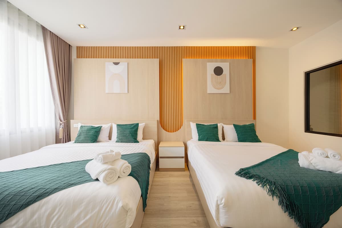 Family Studio Suite, Non Smoking, City View | 1 bedroom, desk, laptop workspace, free WiFi