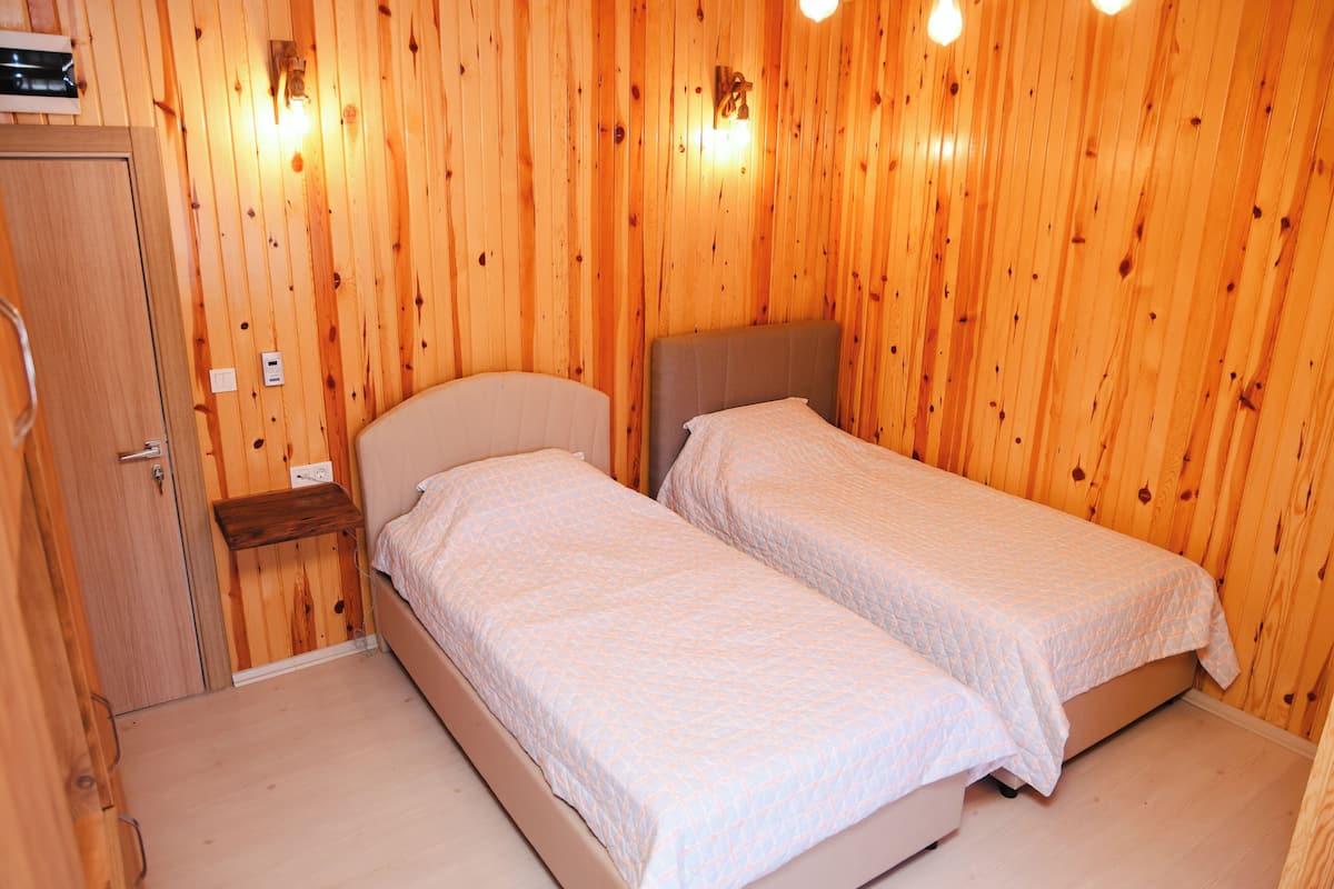 Chambre Économique avec lits jumeaux, vue montagne | 1 chambre, draps en coton égyptien, literie de qualité supérieure
