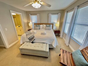 2 bedrooms, desk, iron/ironing board, travel crib