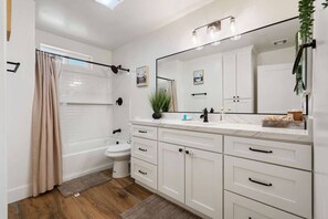 Een douche, een haardroger