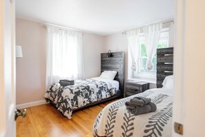 4 bedrooms, iron/ironing board, travel crib, WiFi