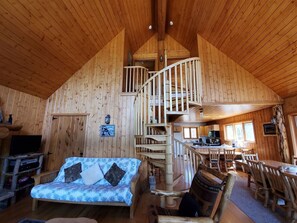 تلفزيون، مدفأة، مشغل دي في دي