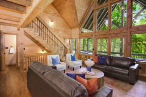 TV, fireplace, offices - River of Dreams - Ellijay (Ellijay)