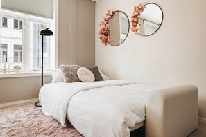 2 bedrooms, bed sheets