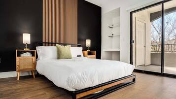 1 habitación, tabla de planchar con plancha, wifi y ropa de cama