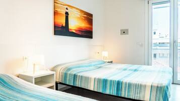 Appartamento, 1 camera da letto, balcone, vista città | 2 camere