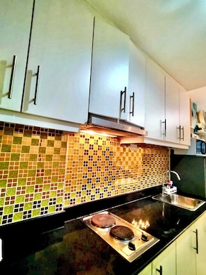Appart'hÎtel Familial, 1 grand lit, balcon, vue ville | Cuisine privée