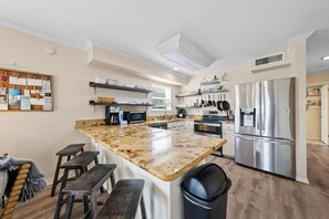 Fridge, microwave, oven, stovetop - Waves and Rays: A Sun-Soaked Getaway (Gulf Shores)