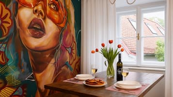 Deluxe Apartment, City View | 1 bedroom, desk, laptop workspace, blackout curtains