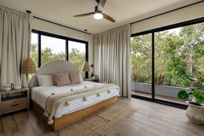 4 dormitorios, caja fuerte, tabla de planchar con plancha