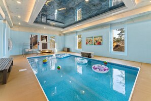 Indoor pool, a heated pool - Brand New 8BR~Heated Pool ~Sleeps 28 (Sevierville)