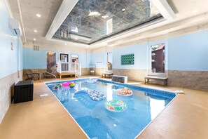 Indoor pool, a heated pool