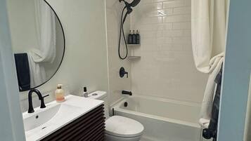 Hair dryer, towels