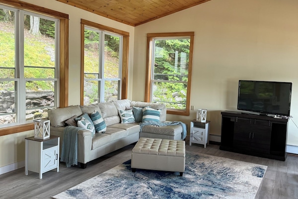 Smart-tv en een open haard