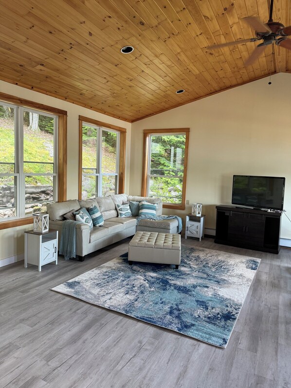 TV connectée, cheminée