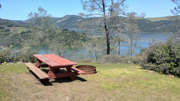 Vue depuis lâhĂ©bergement