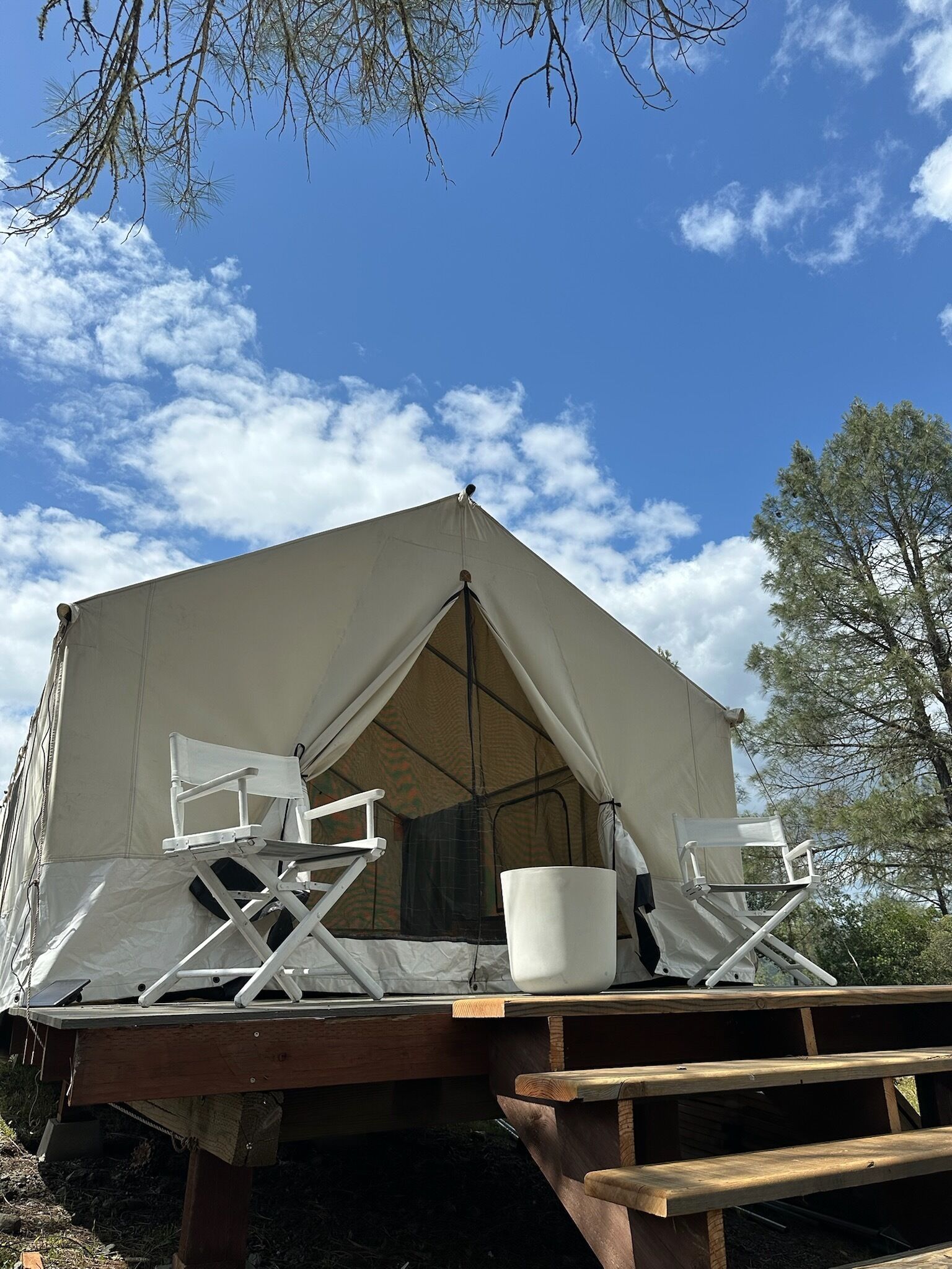 Glamping Tent , 1 Queen Bed | Premium bedding, down comforters, individually decorated
