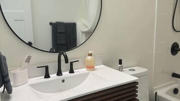 Hair dryer, towels