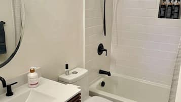 Hair dryer, towels