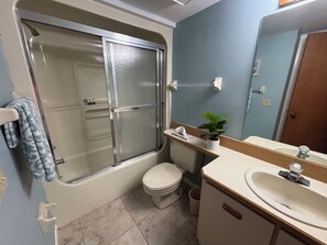 Towels, soap, toilet paper