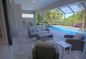 A heated pool