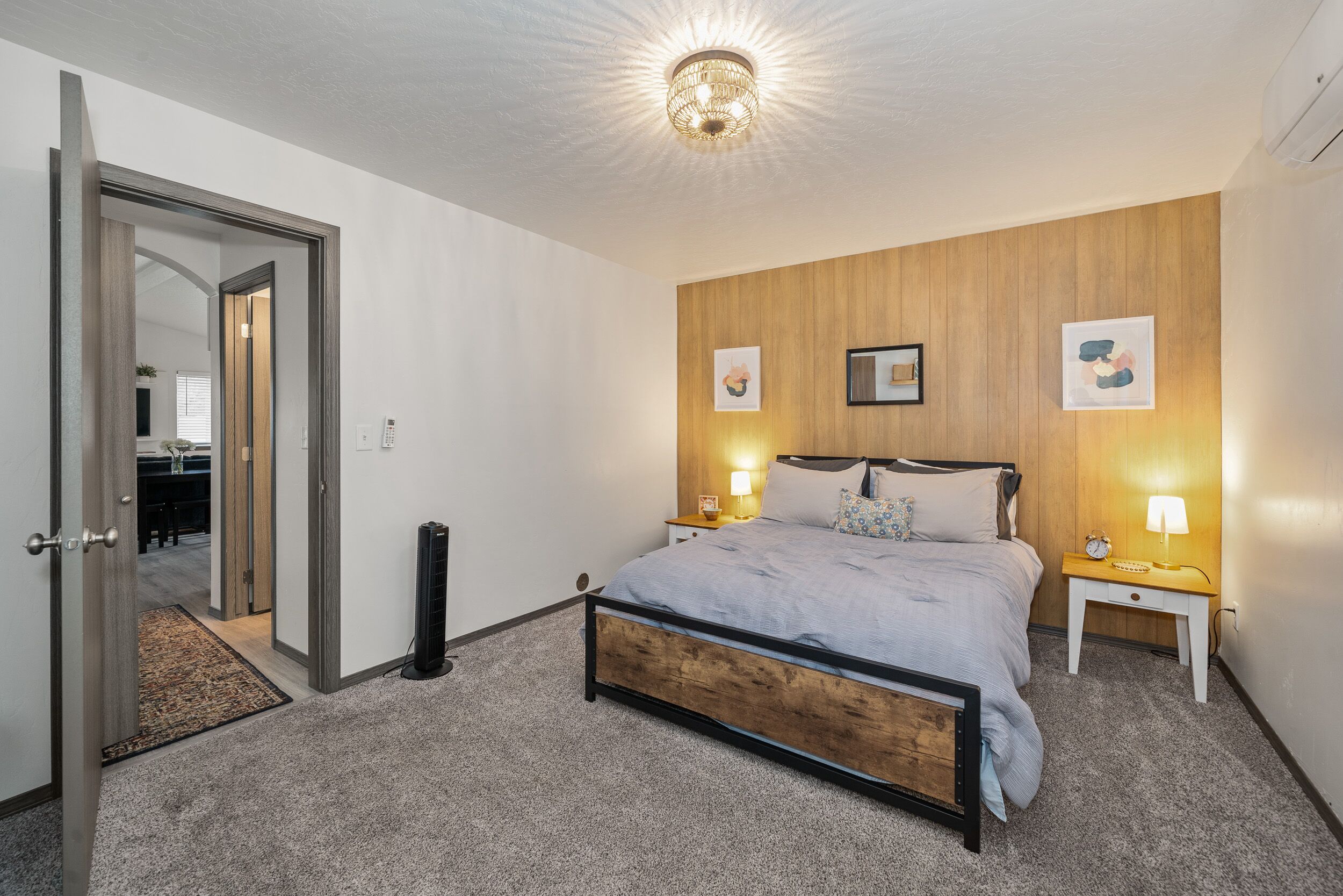 1 dormitorio, tabla de planchar con plancha, cuna de viaje y wifi gratis