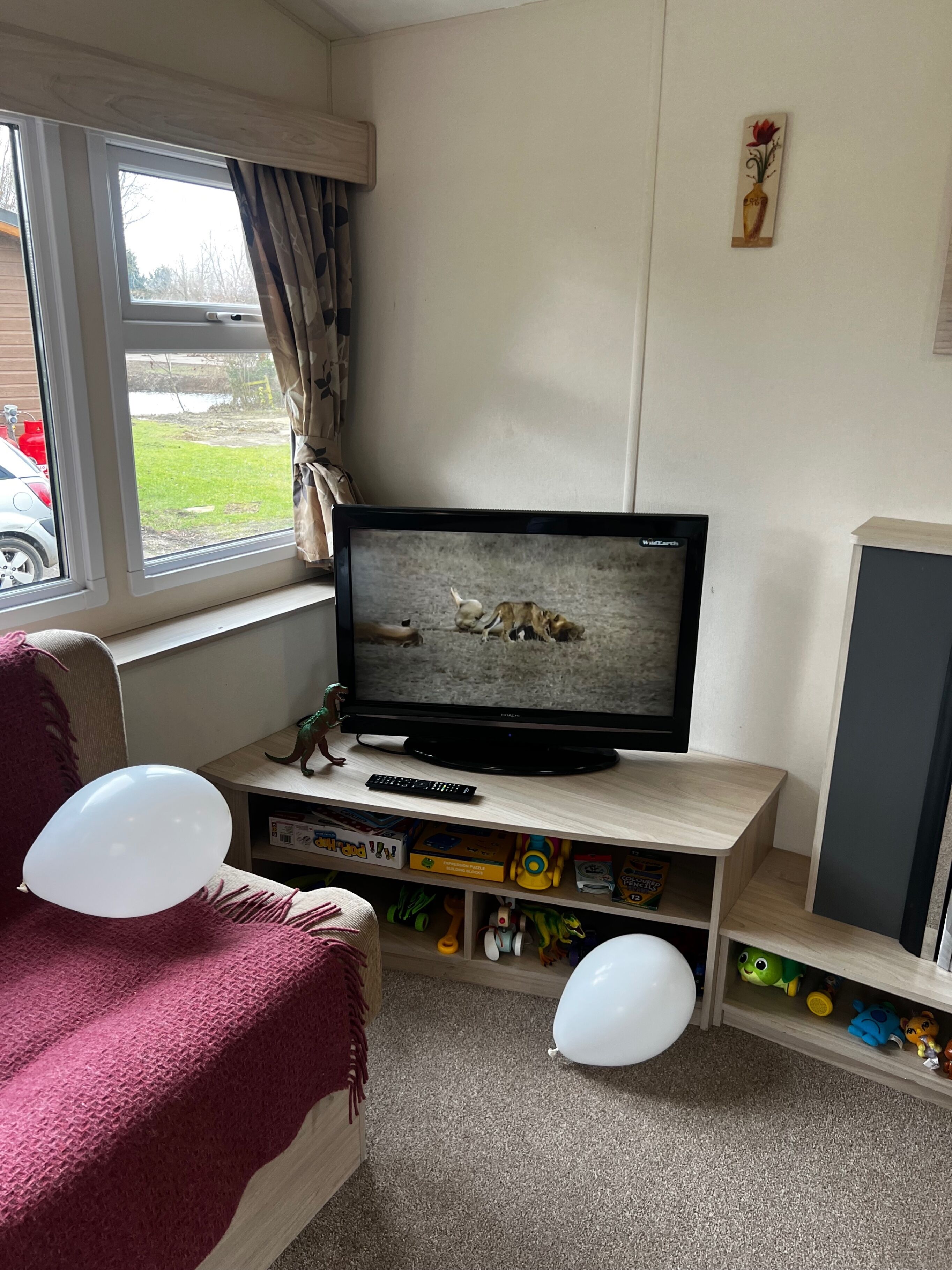 Cabin | Living area | Fireplace