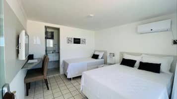 Comfort Triple Room, Private Bathroom, Beachfront | Laptop workspace, blackout curtains, iron/ironing board, free WiFi