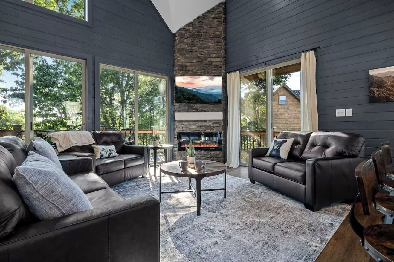 Smart TV, fireplace, video games, books