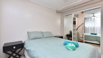 Blackout curtains, iron/ironing board, free WiFi