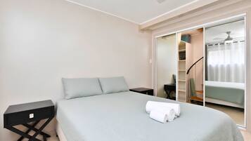 Blackout curtains, iron/ironing board, free WiFi