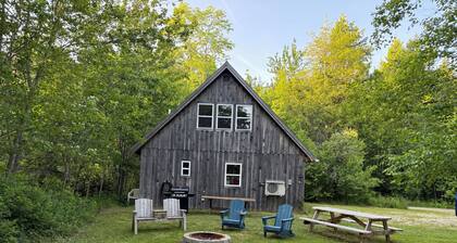 Lakeside Loft in the Maine Woods an hour from Acadia National Park