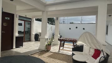 Outdoor banquet area