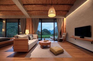 Villa de lujo, vistas a la montaña | Escritorio, tabla de planchar con plancha, wifi gratis