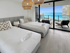 2 bedrooms, desk, iron/ironing board, travel cot