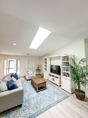 Smart TV, table football, books